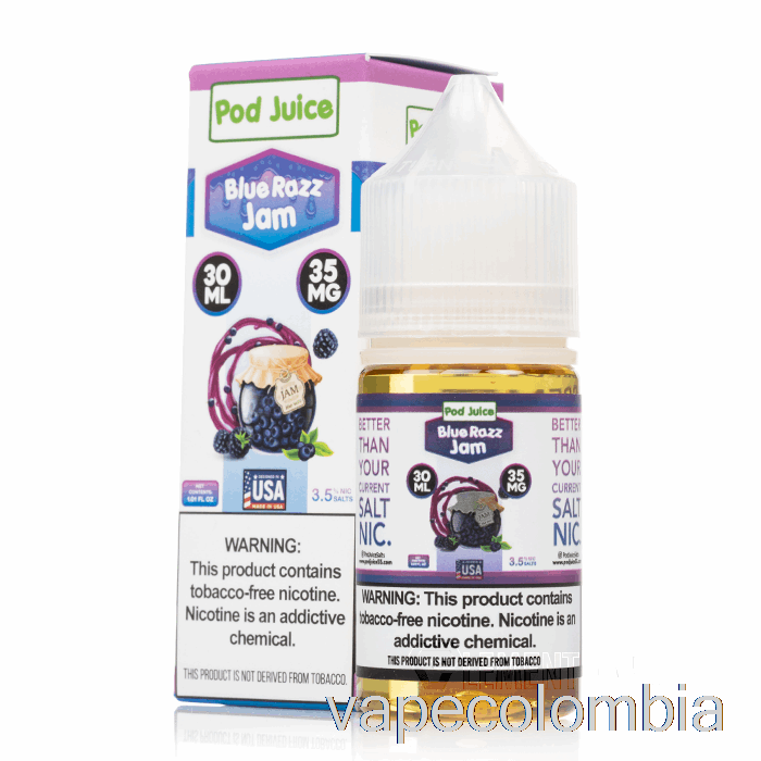 Vape Kit Completo Blue Razz Jam - Jugo De Vaina - 30ml 20mg